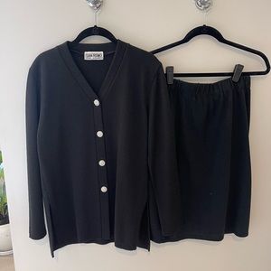 Vintage San Remo Matching Cardigan & Skirt Set